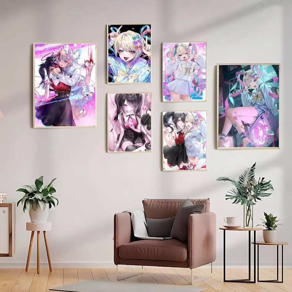 C-Needy Girl Streamer Poster HD Qualität Wandkunst Retro Poster für Zuhause Zimmer Wanddekoration Kawaii Raumdekoration