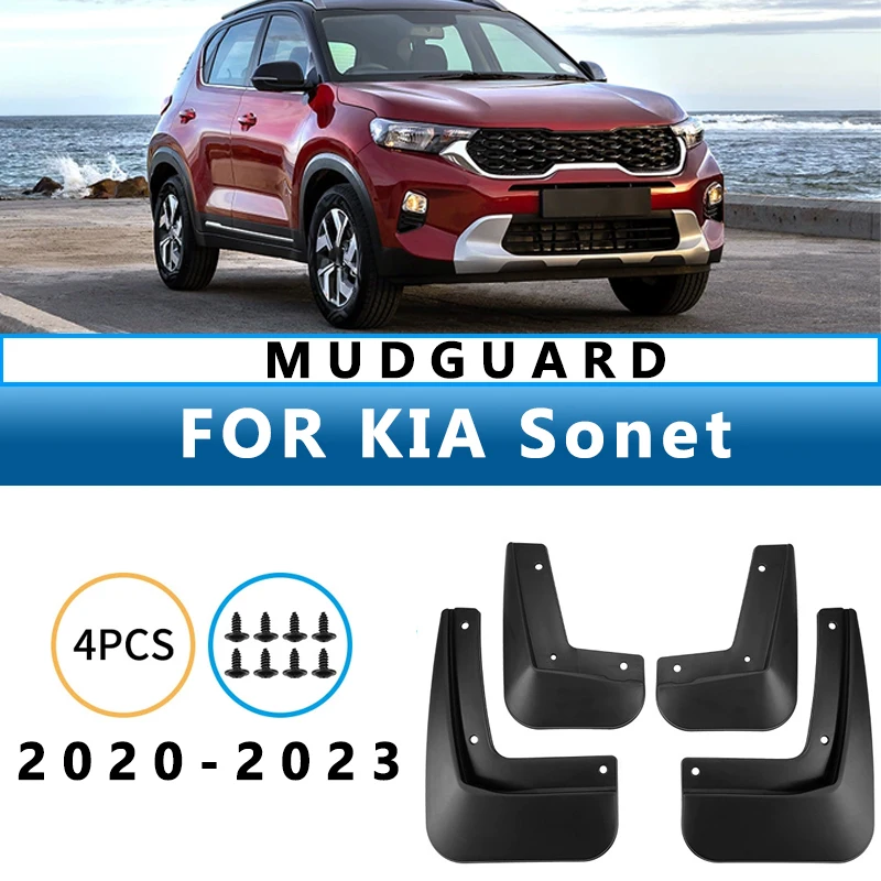

Mud Flaps Fit for KIA Sonet 2020-2023 2021 2022 Mudguards Tire Fenders Splash Proof Accessories Wheel Guards 4ps