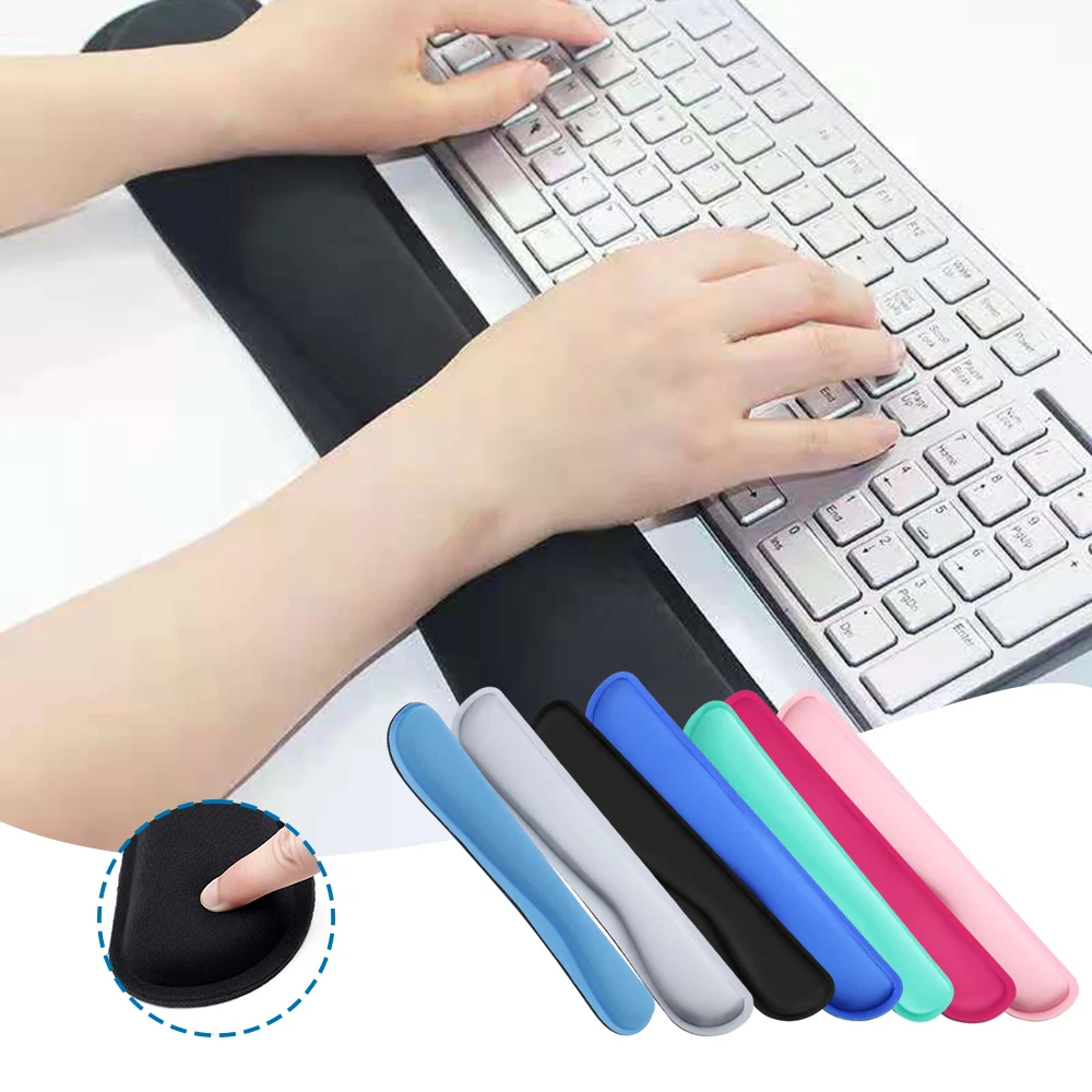 Memorys Foam Enlarge Keyboard Wrist Rest Pad Anti-Slip Comfortable Wrist Support For Office Laptops Computer  Accessories