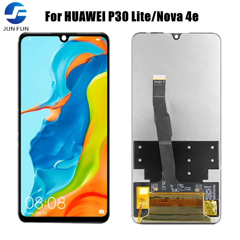 

Tested For HUAWEI P30 Lite/Nova 4e MAR-LX1 LX2 AL01 LCD Display Touch Screen Digitizer Assembly With Frame Replacement Parts