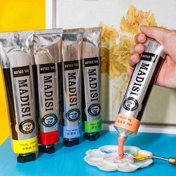 170ML Single Tube Oil Paint Multi-color Opaque High Coverage Professional Painting Sketch Quick-drying Pigment Art Supplies