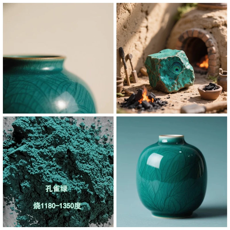 1Kg Under-glaze Ceramic Color Pottery Pigment Powder, Non-Toxic Art Supplies for DIY Crafts & Ceramic Art 1180-1300℃