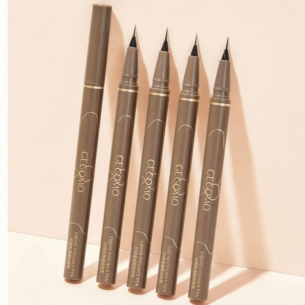 GECOMO Long Lasting Liquid Eyeliner Pen Waterproof Quick Drying Fine Point Eye Liner For Professional Makeup Artist Cosmetics