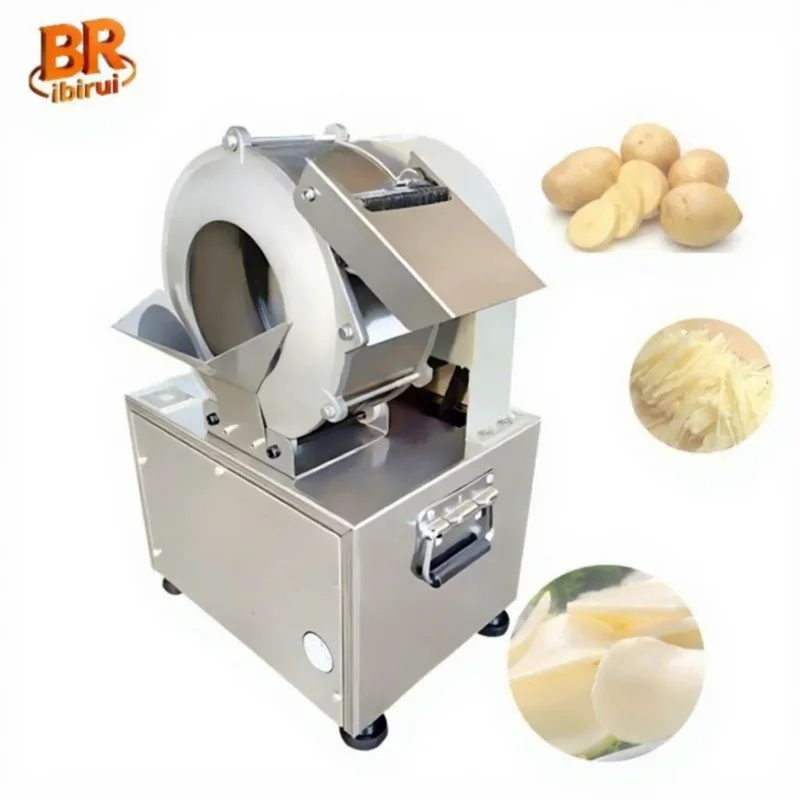 Multifunction Steel Kitchen Cutting Fried Slicer 220V Crusher Electric Manual Hotel Eco-Friendly Fruit Vegetable Chopper