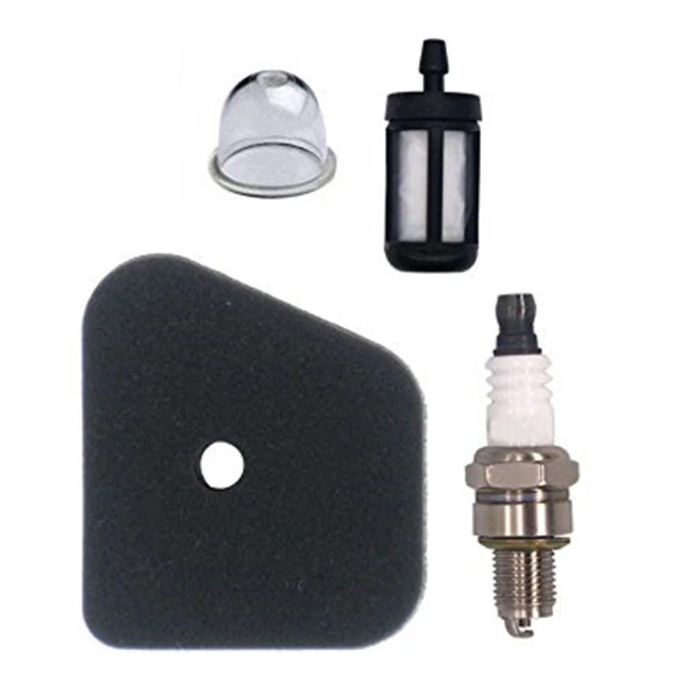 

High Performance Air Filter Spark Plug Fuel Filter Primer Bulb Compatible with KM110R KM90R SP90 FS130 Trimmer