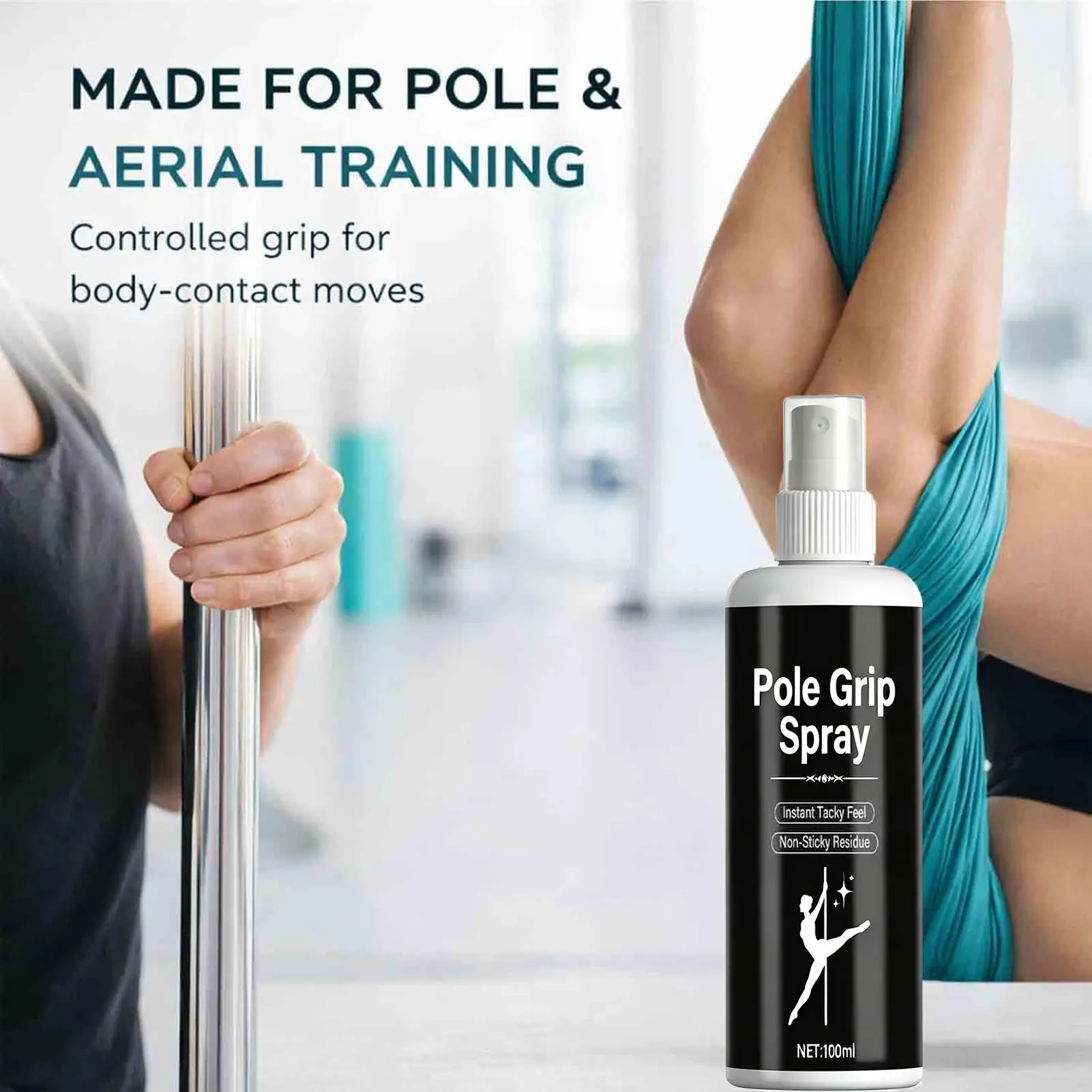Grip Spray for Pole Dancing 100ml Sweaty Hand Enhancer Mist Gymnastics for Home Gym Yoga Competition Fitness
