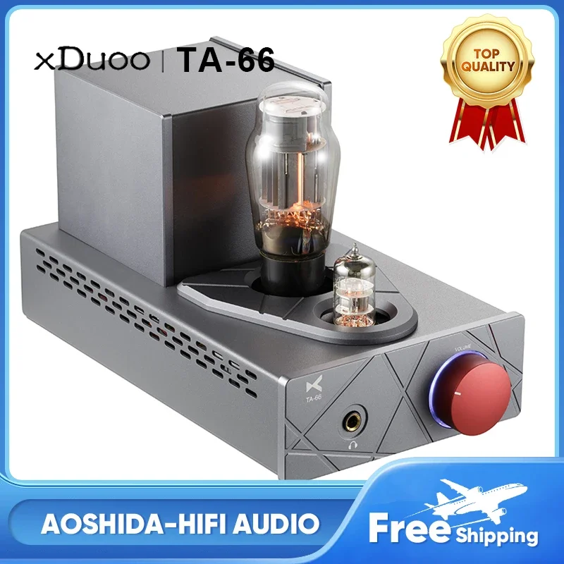 XDUOO TA-66 Headphone Amplifier 6N2 6N59 Tubes Pre- Amplifier Power Amp High-Performance TA66 Tube Heanphone Amp