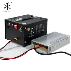 TUXING TXES061 300Bar Portable PCP Air Compressor 4500Psi High Pressure Compressor with Car 12V Transformer for PCP Rifle Diving