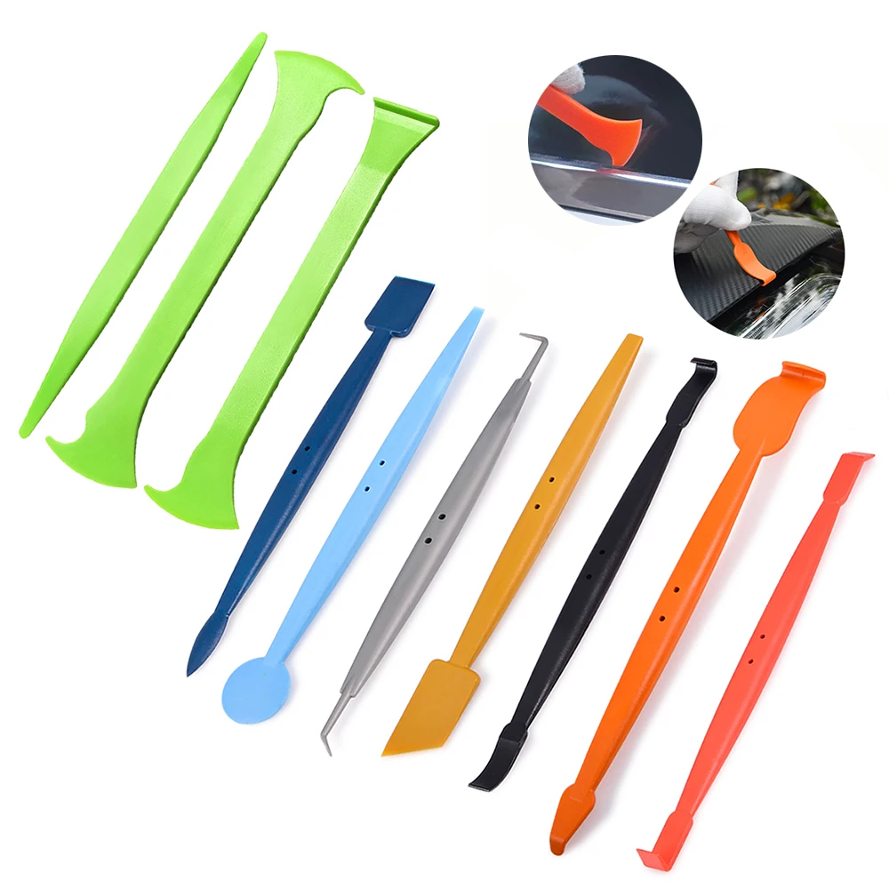 

TOFAR 3/10pcs Vinyl Car Wrap Carbon Film Detail Stick Squeegee Window Tinting Kit Edge-closing Tools For Auto Styling Scraper