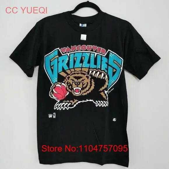 Vancouver Grizzlies Basketball T Shirt KV8098 vintage Washed streetwear Comfortable Top For Everyday Wear Casual Breathable