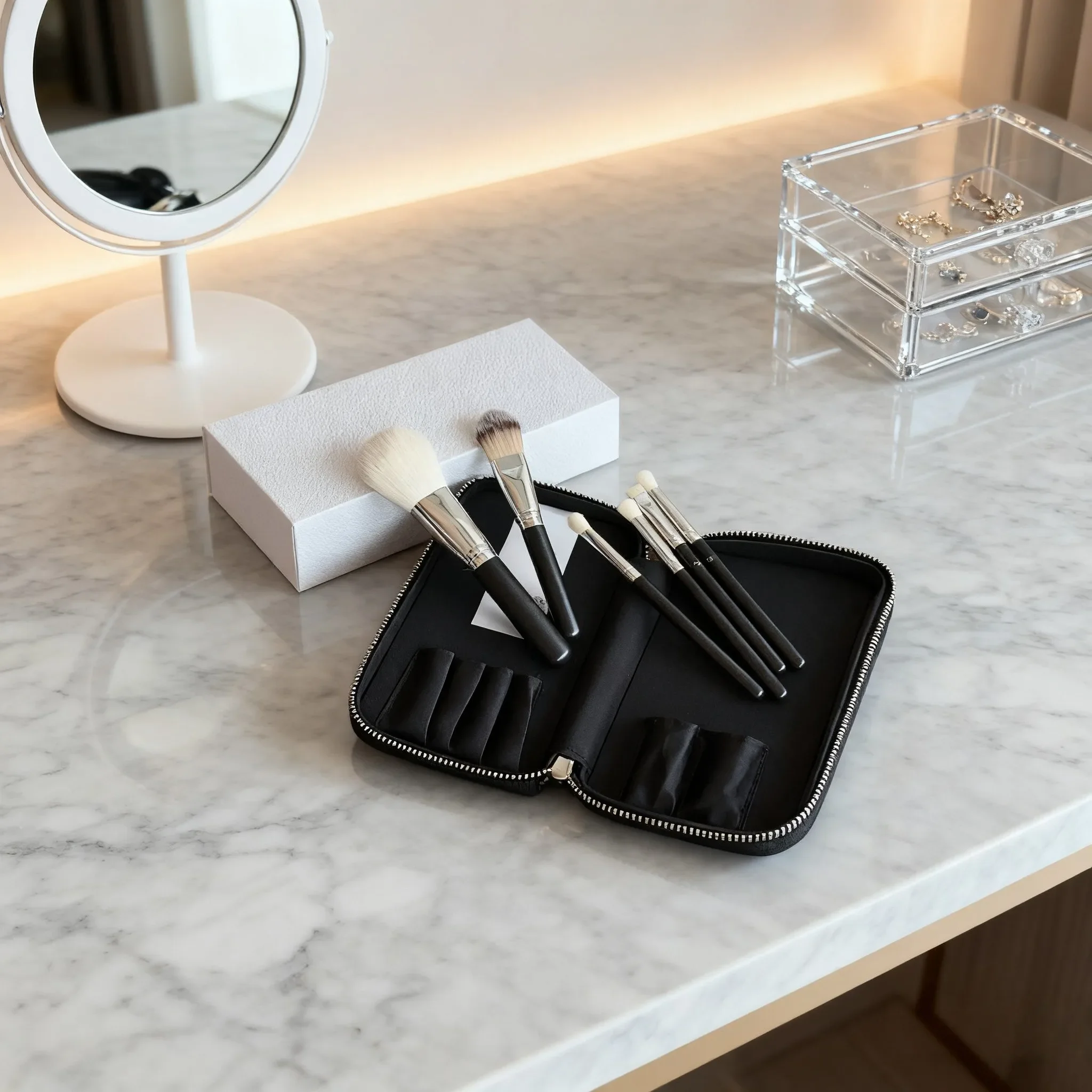 Ensemble de pinceaux de maquillage de luxe, cadeaux de vacances, brosse de fond de teint, Blush, Eyeliner, ombre à paupières, série D pour femme et petite amie