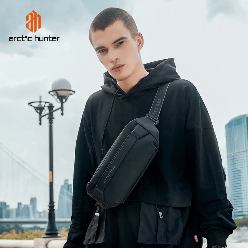 ARCTIC HUNTER New Men Women Waist Bag Fashion Chest Bag Outdoor Travel Sports Bag Lightweight Waist Pack Trendy Casual Sling Bag