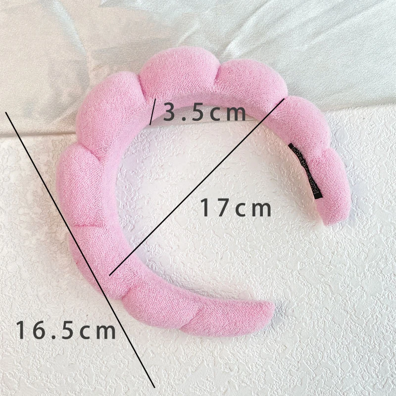 Sponge Headbands For Women Girls Puffy Hair Band Makeup Bubble Terry Cloth Co Spa Retro Hairband Women Hair Accessories Headwear