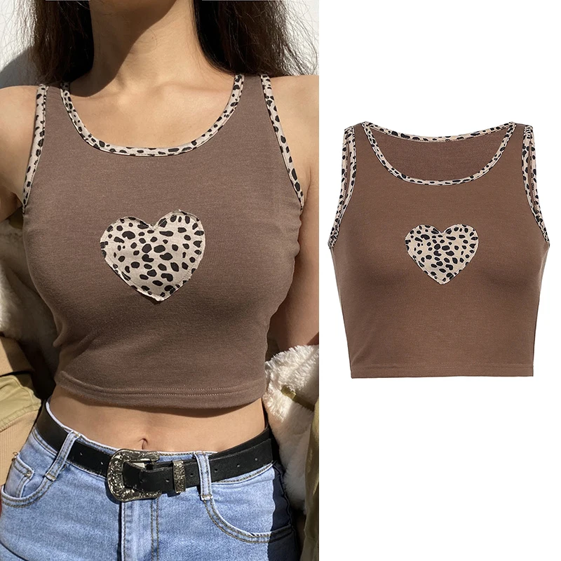 Soutien-gorge en fibre mince sans couture pour femmes, sous-vêtements, court, précieux, creux, Y-Y2K, club, fête, été, Y-Sexy, marron, 2023