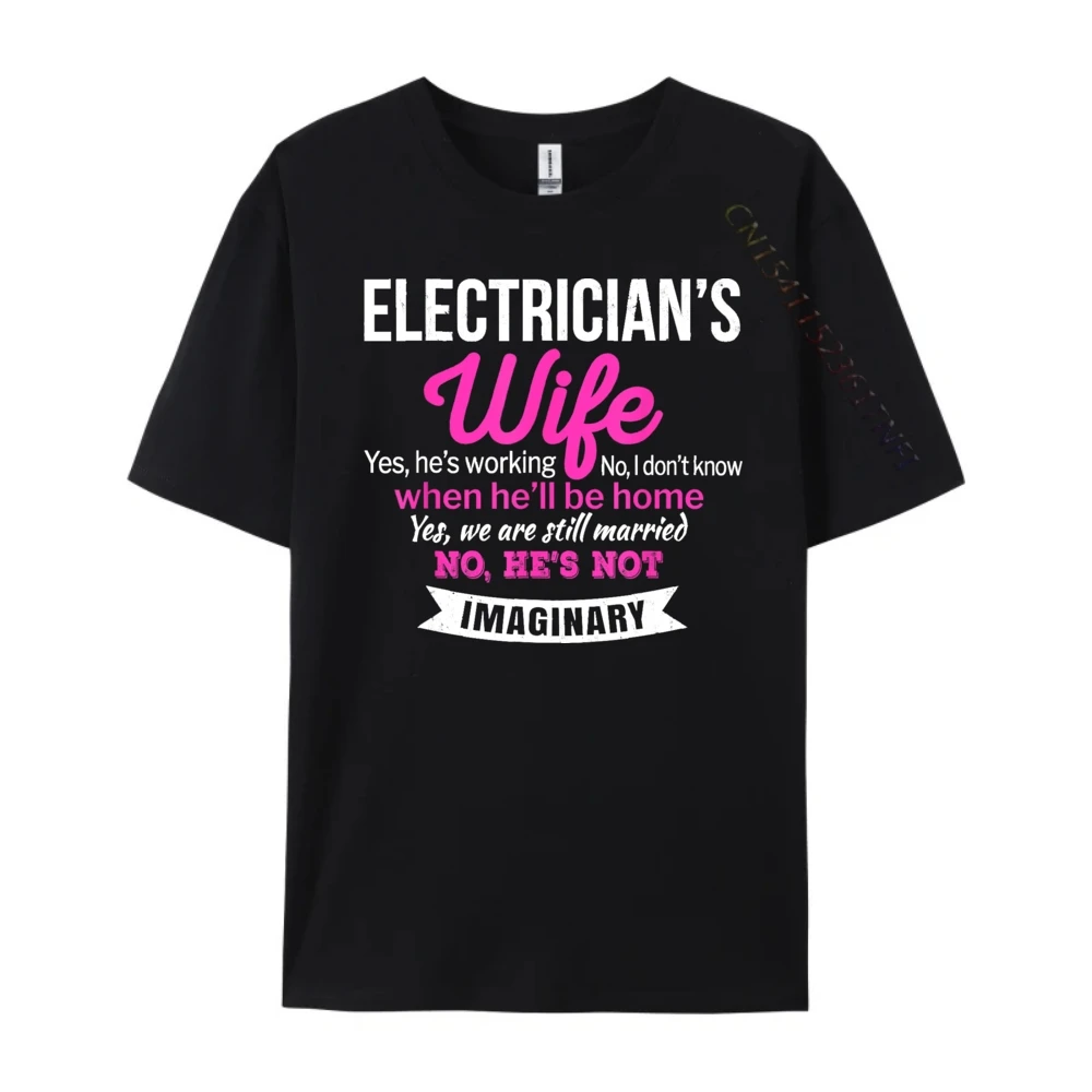 Electrician Is Wife Funny Anniversary Fall Clothes Aesthetic Men's T-Shirts Easter Sunday