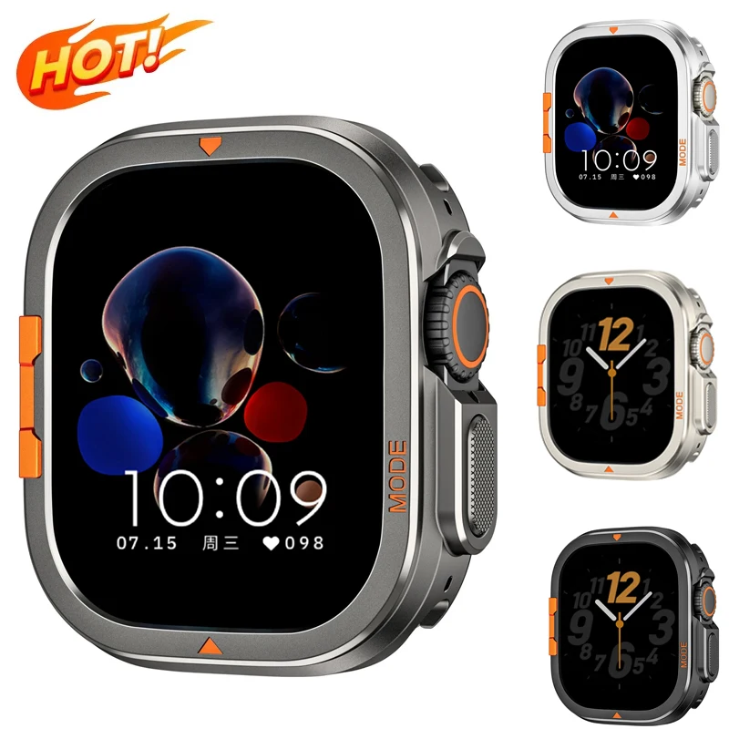 

Metal Case for Apple Watch Ultra 3 2 49mm 46mm Protector Case Aluminum Cover Bumper Frame for IWatch Series 11 10 9 8 7 6 5 4 SE