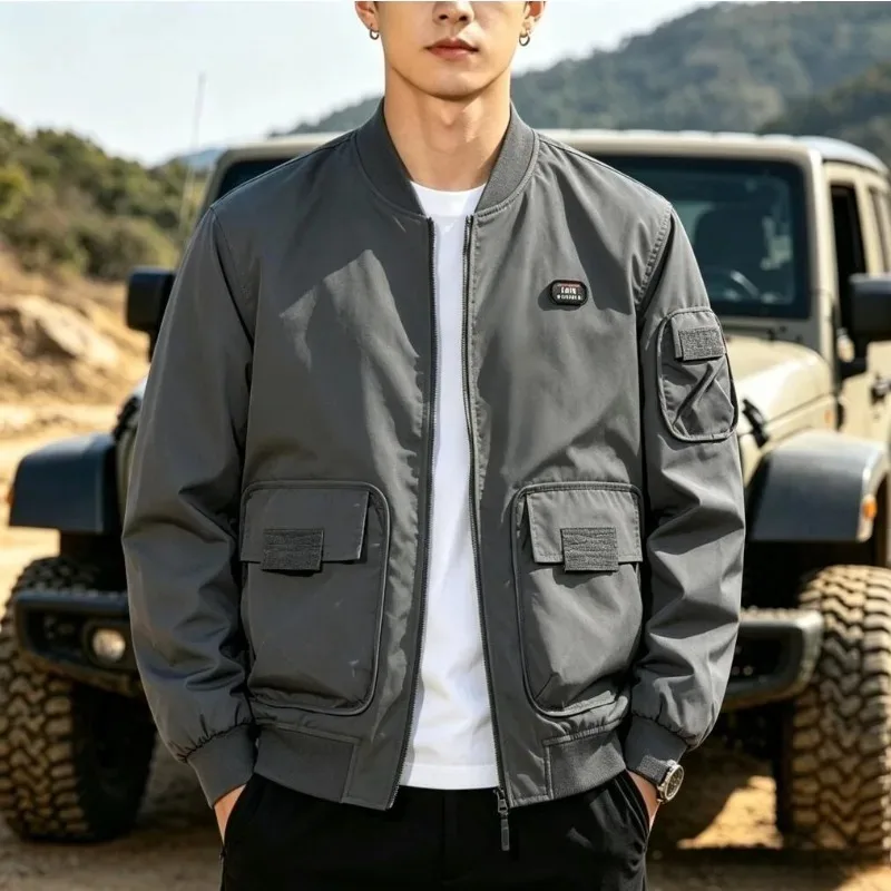 New Winter Men Trendy Reversible Bomber Jackets Thicker Warm Dowm Jackets Male Multiple Pockets Cargo Jackets Fashion Parkas XXL