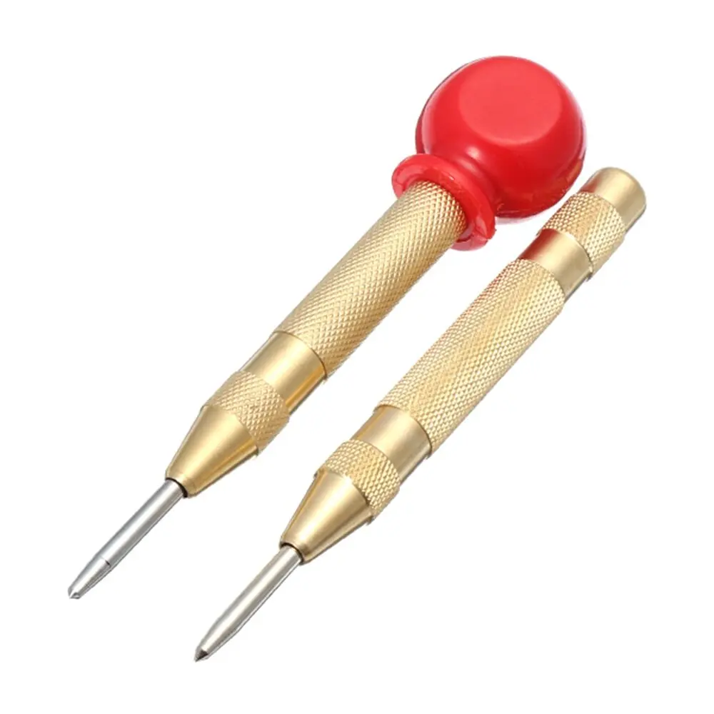 

6mm Automatic Center Pin Punch Woodworking Tools Spring Loaded Marking Metal Drill Bit Wood Press Dent Marker Tool