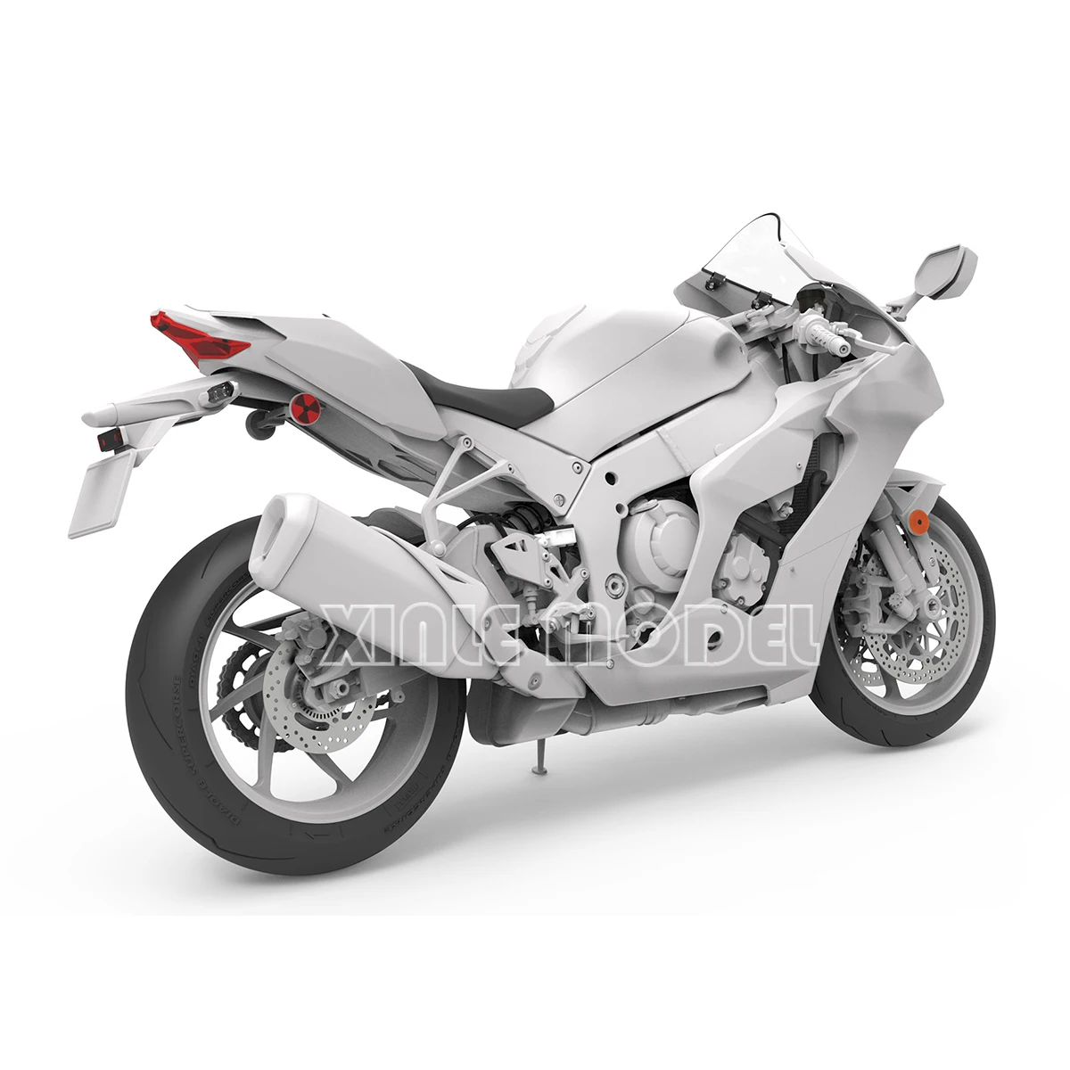 MENG kunststof geassembleerde modelkit MT-008 ZX-10RR Super Sport motorfiets 1/9