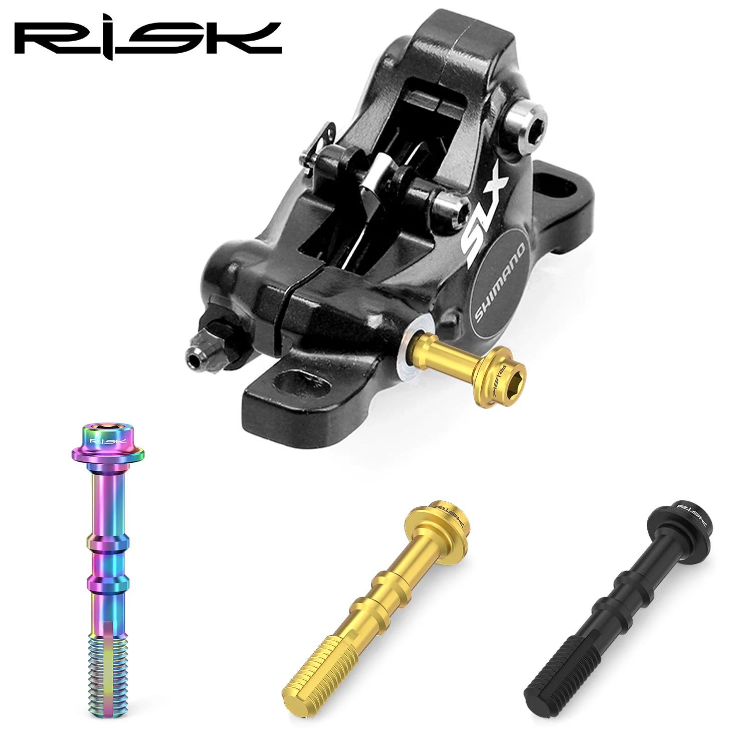 RISK Bike Oil Hydraulic Disc Brake Titanium Bolt Screw Retainer Pin Compression Nut Bleed Nipple Master Cylinder Bicycle