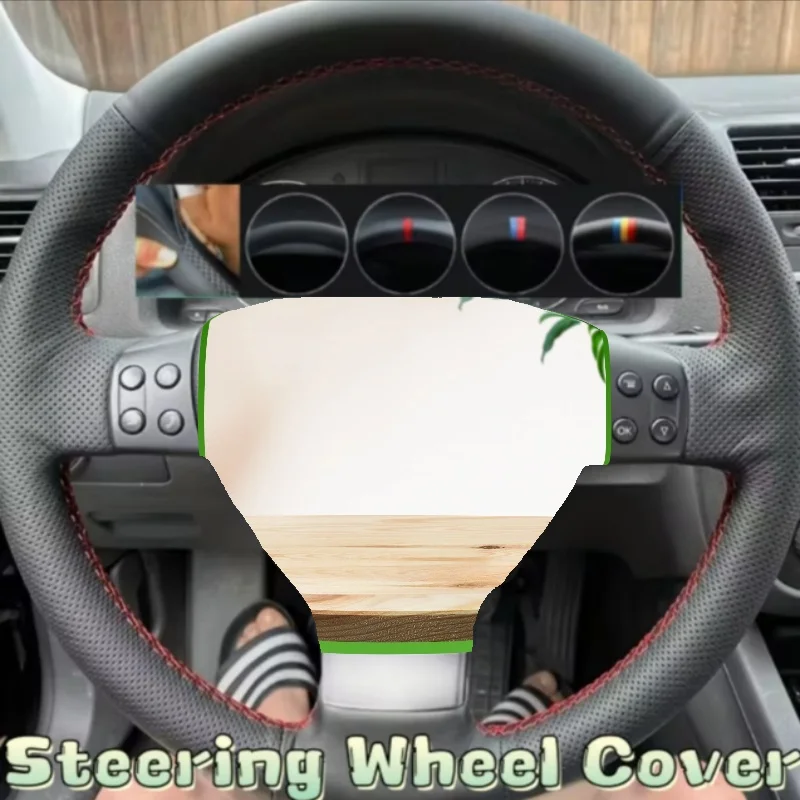 

Customize DIY Microfiber Leather Car Steering Wheel Cover For Volkswagen Passat B6 Golf 5 Mk5 VW Jetta 5 Mk5 Tiguan 2007-2011