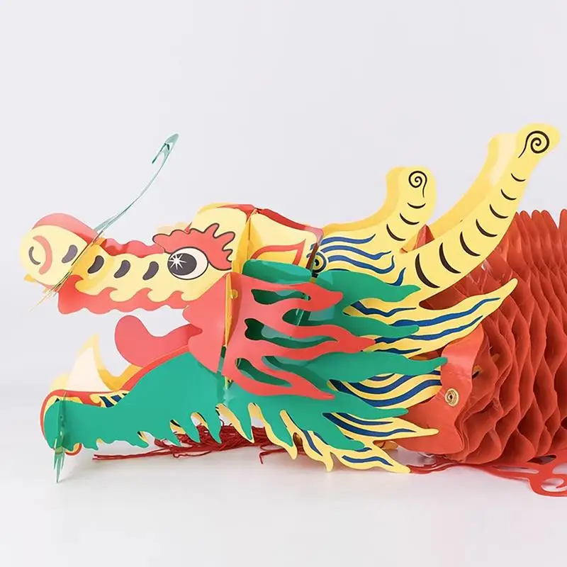 2024 year of the Dragon Garland Vivid 3D Aesthetic Spring Festival Dragon Garland Creative Chinese Paper Lanterns Dragon