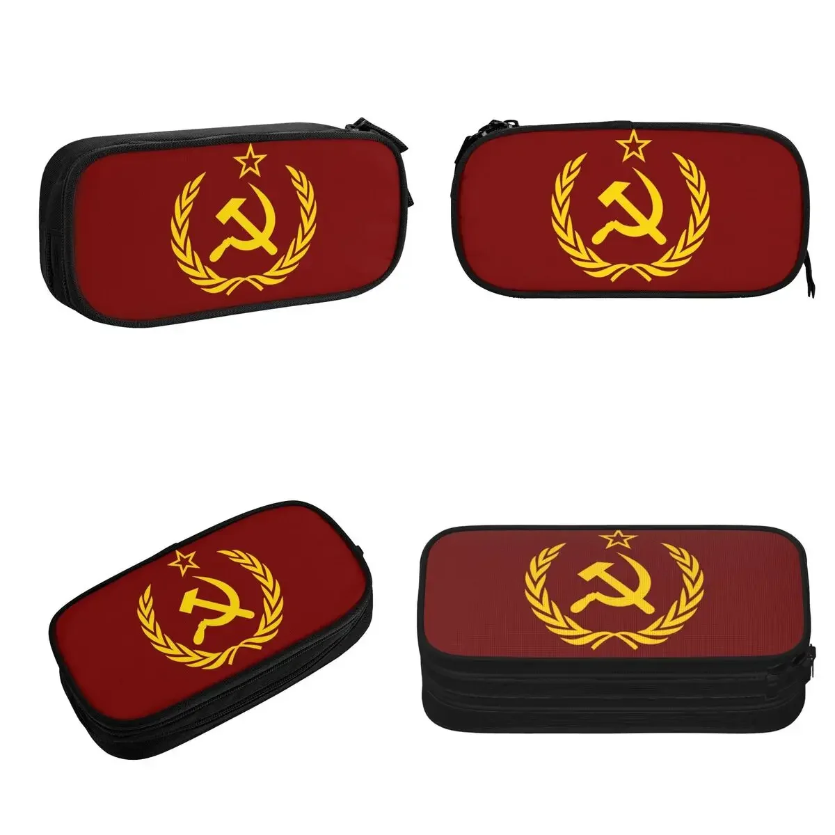 CCCP Star-Soviet-Union USSR Pencil Cases Large Capacity Pen Bags Pen Box Pencil Pouch For Boys Girls Students Stationery School