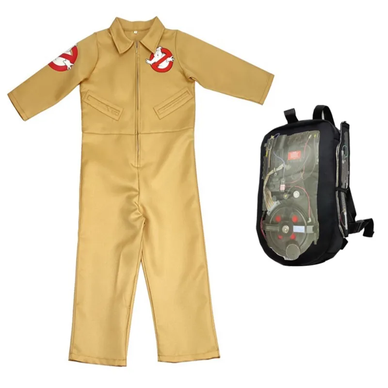 Pakaian Terusan karnaval figur Anime Cosplay Ghost Busters Kostum Halloween untuk pria mainan dewasa pakaian jumpsuit Karnival