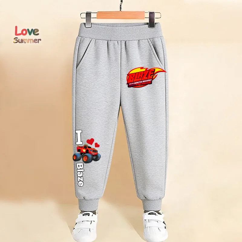 pantaloni per ragazzi Blaze pantaloni per bambini Monster Machines stampa Pantaloni per bambini Pantaloni sportivi Abbigliamento casual per bambini 4-14 anni Regalo di compleanno
