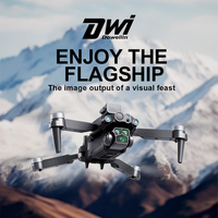 DWI D22 optical flow electronically controlled dual-camera remote control drone foldable brushless aircraft children's toy gifts