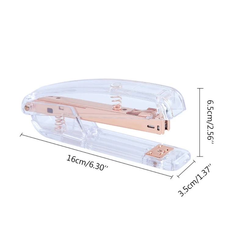 เย็บกระดาษสำนักงานอะคริลิคใส Gold Light Duty Office หน้าแรกเครื่องมือสำหรับเดสก์ท็อปอุปกรณ์เสริมสำหรับนักเรียนครู
