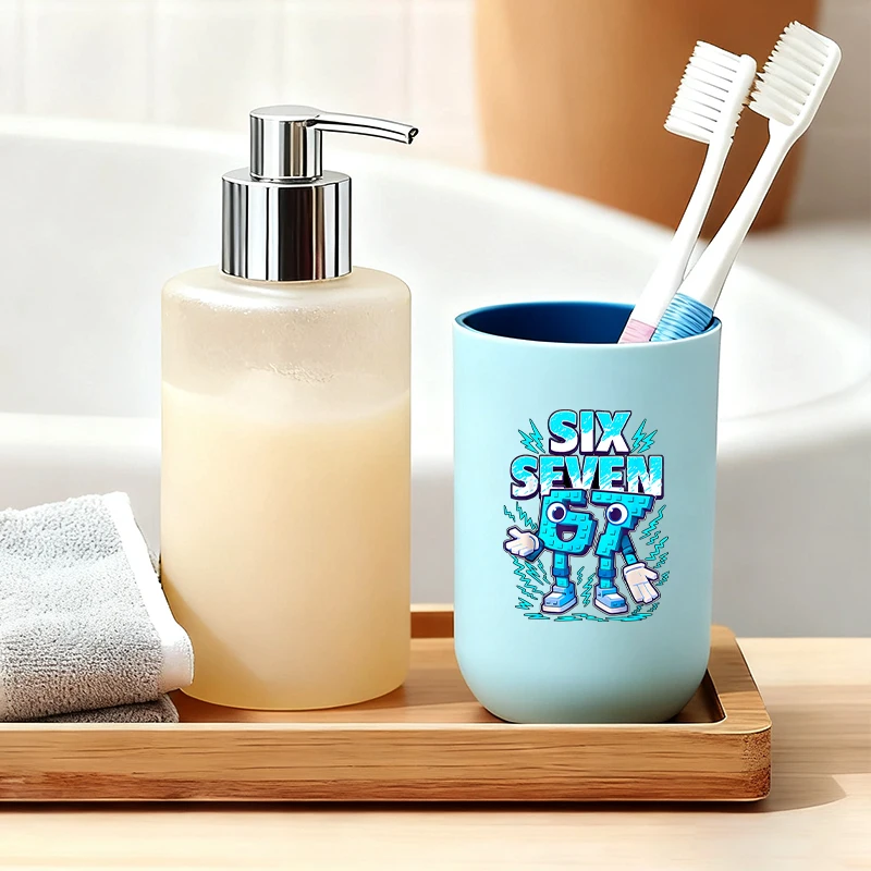 

Steal A Brainrot Kids Bathroom Mouthwash Cups Boy Cute Anime Print Shower Room Home Products Man Travel Portable Party Game Gift