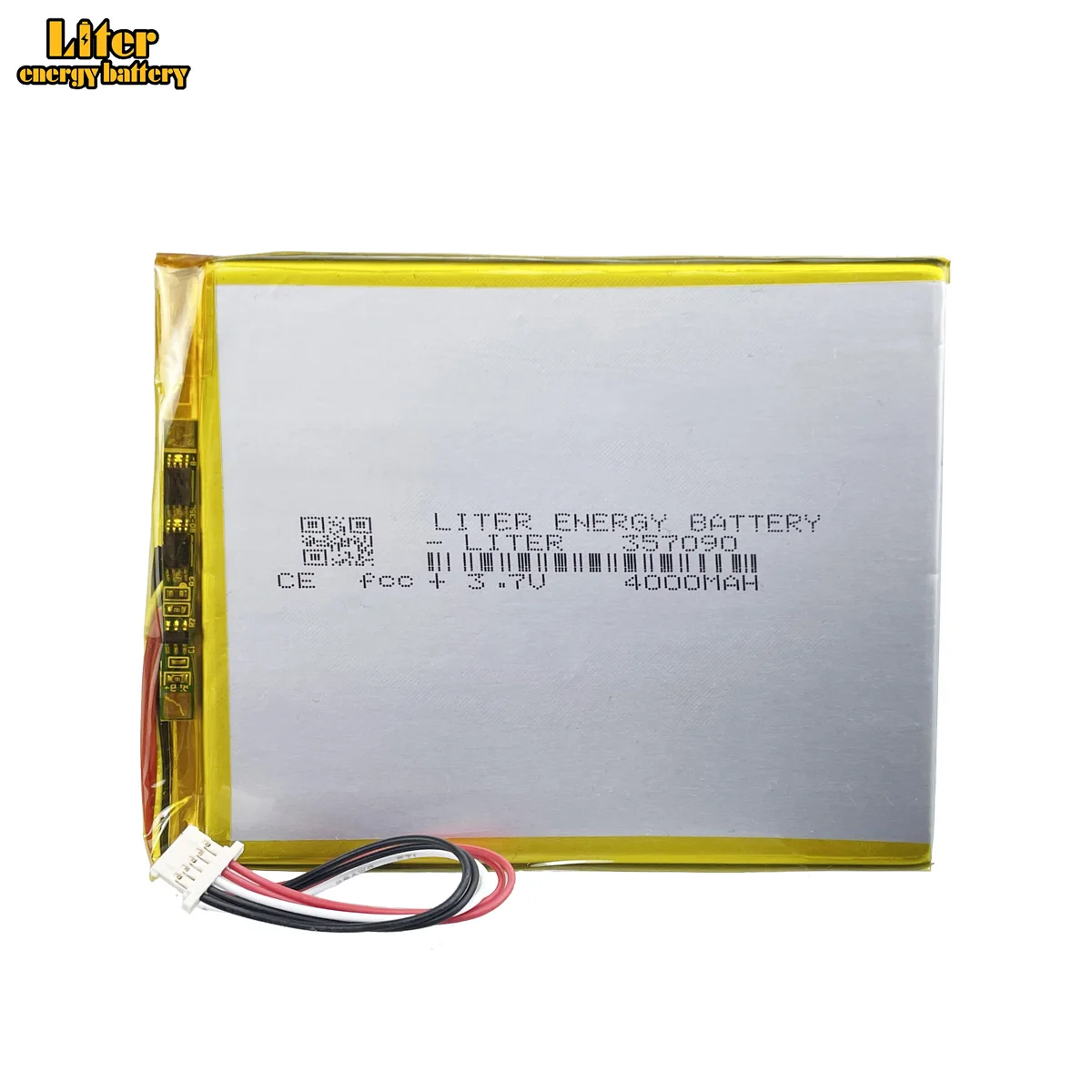 5-złącze przewodu 357090 3.7V 4000mAh akumulator litowo-polimerowa Lipo akumulator litowo-jonowy do Tablet PC E-book sprzęt medyczny