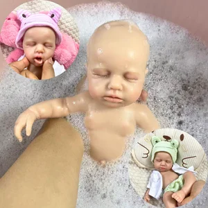 2オプションミニ33cmフルソリッドシリコーンリボーンベビードールロウアーガールまたはボーイウォッシャブルシリコンソフトボディバースデークリスマスギフト 10ベストセールスフルボディシリコーンリボーンベイビー-3