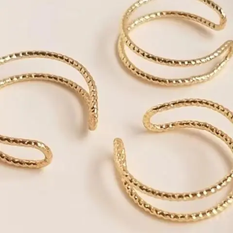 

14-каратное золото, завернутое в партии цветок, жесткая проволока, двойное кольцо, аксессуары для бисера «сделай сам», медь, жареное тесто, завитки, ручная намотка