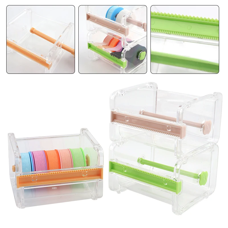 

Eyelash Extension Tape Cutter Desktop Paper Non-woven Tape Holder Base Adhesive Grafting Lash Acrylic Tape Cutting Makeup Tools