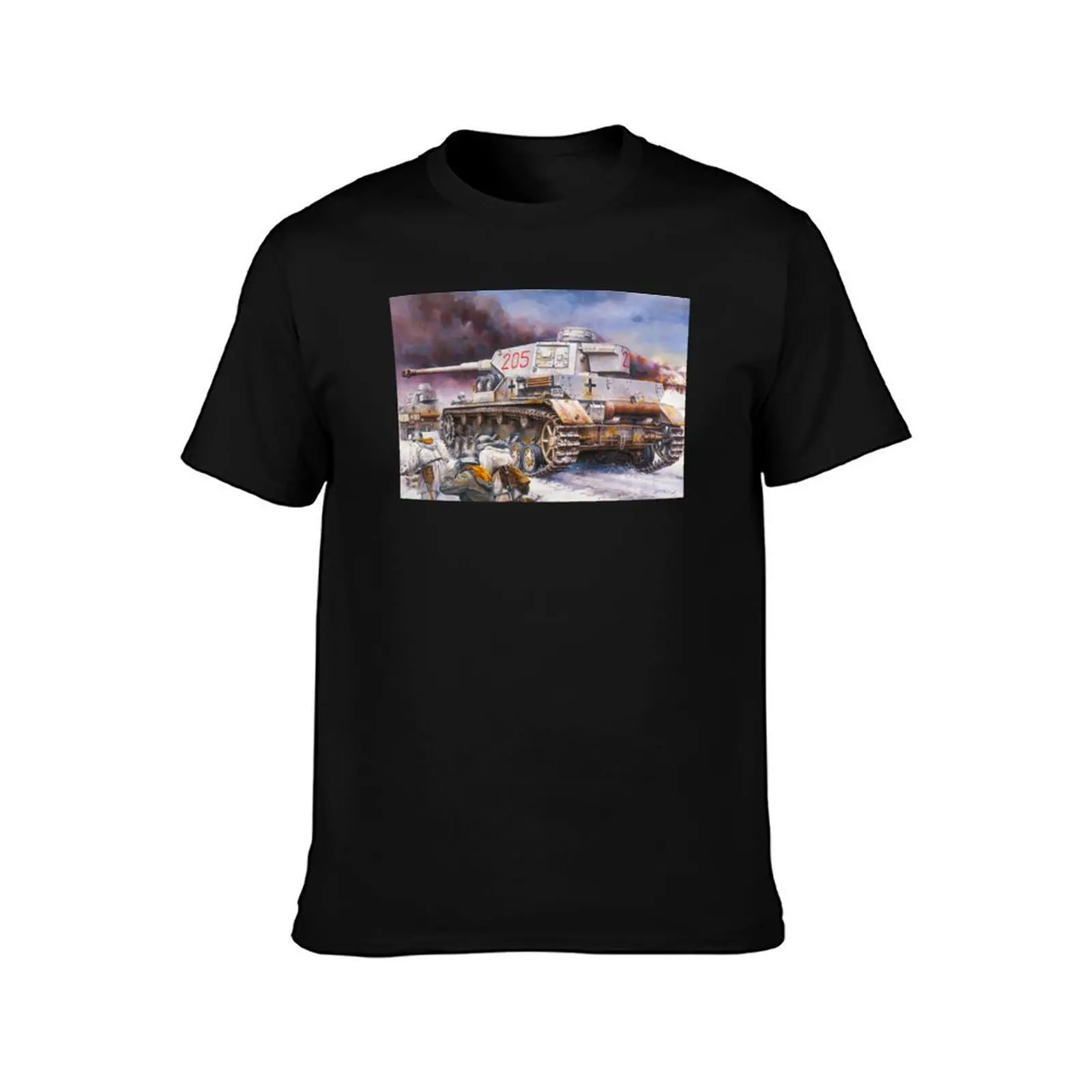 Panzer Mark IV T-Shirt Work Wear Simple Tee Shirt