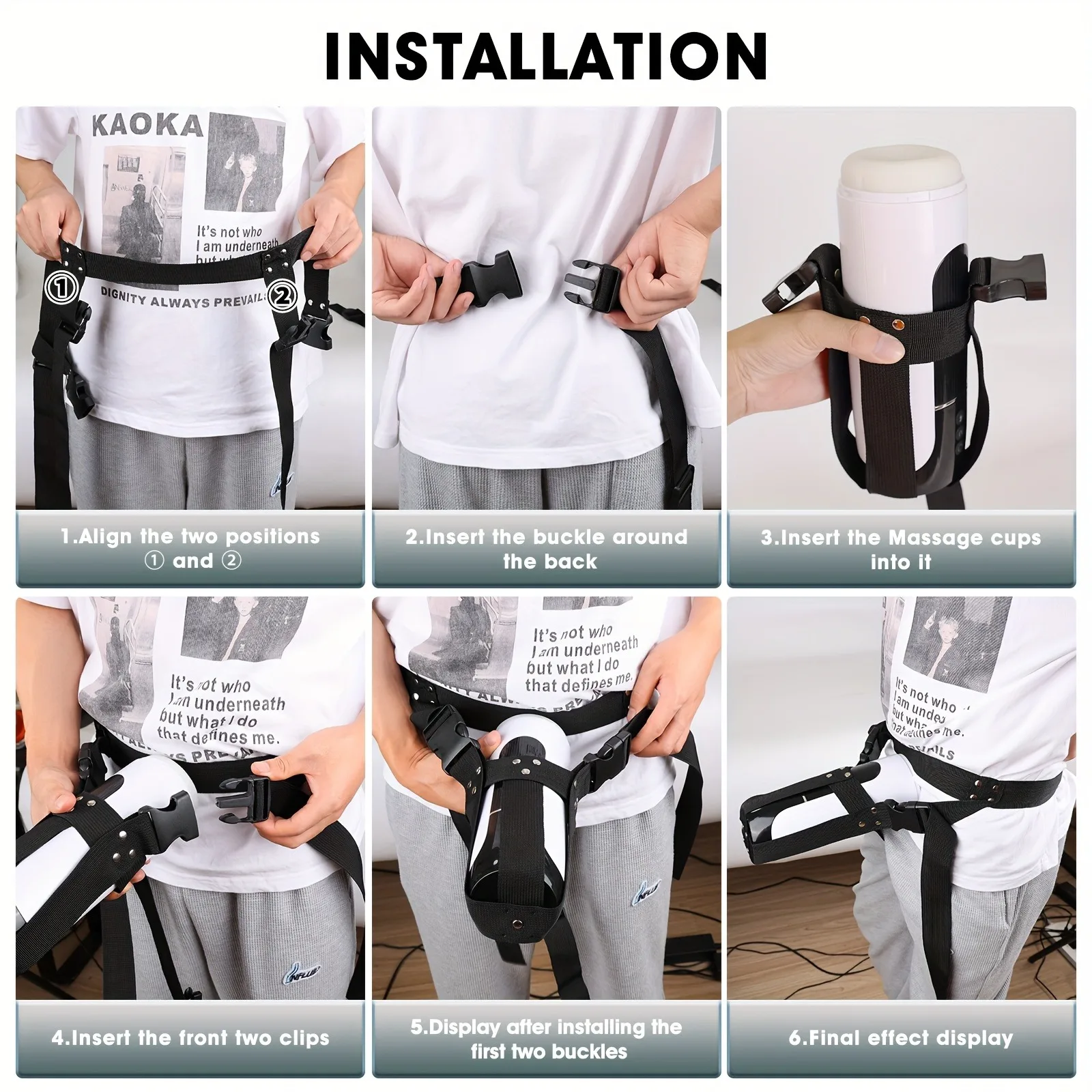 Adjustable Strap-on Automatic Male Masturbation Cup Wearable Sex Harness Male Hands Free Masturbator Sex Toys for Man