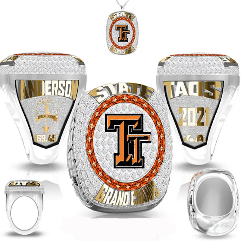 Customized Rugby Championship Ring, Championship Team Souvenir, Personalized Design, Customizable Name and Number