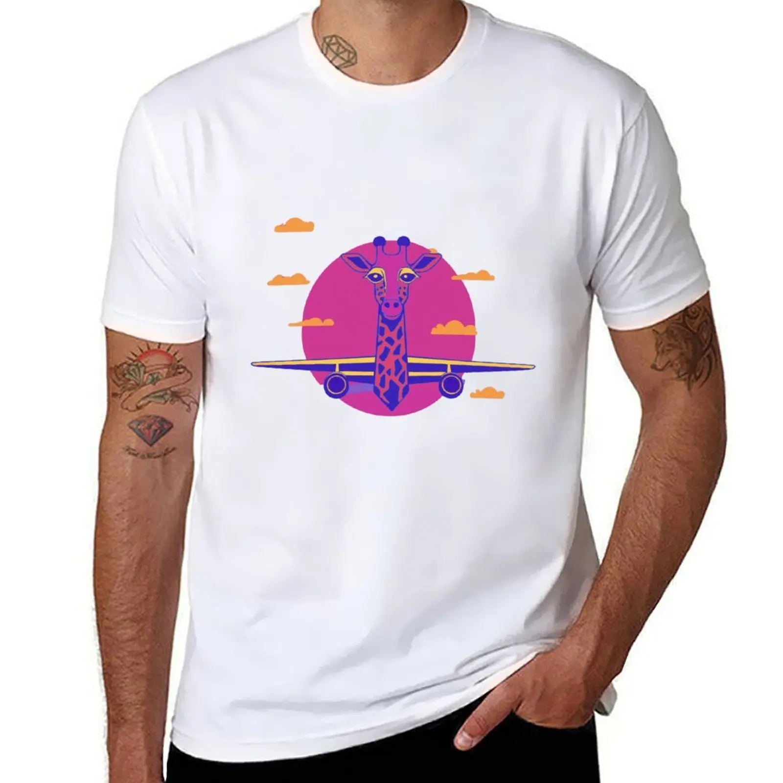 

Giraffe Graceful Giants giraffe, wildlife, nature, tall, majestic, T-Shirt man t shirts high quality luxury brand T-Shirt
