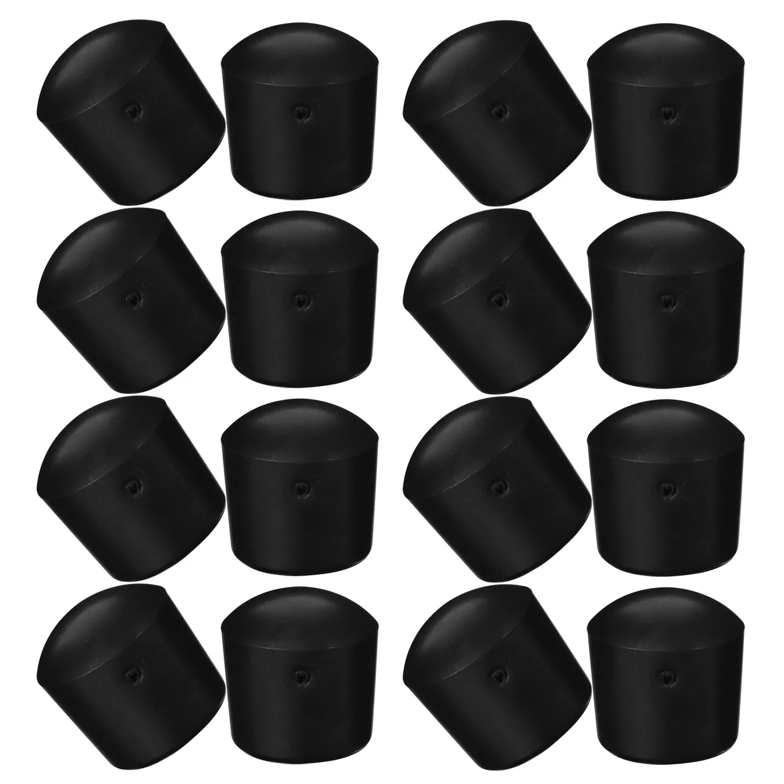 

16 шт. Защитные наконечники для штанг футбольного стола, 16 мм, черные пластиковые, сменные запчасти для игровой комнаты