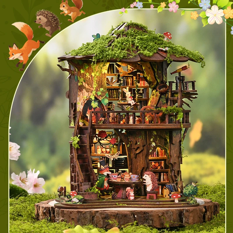 new-diy-mini-house-tree-stump-bookstore-3d-wooden-puzzle-micro-landscape-building-model-home-decor-ornament-bookend-gifts