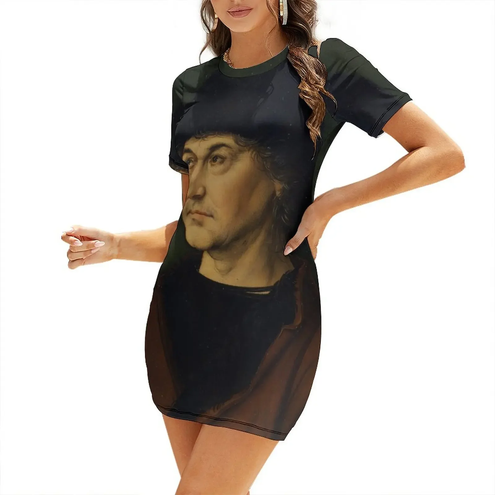 

padre by Albrecht Durer circa 1500 Short-Sleeved Dress long dress women Women's summer skirt dresses for prom Dress