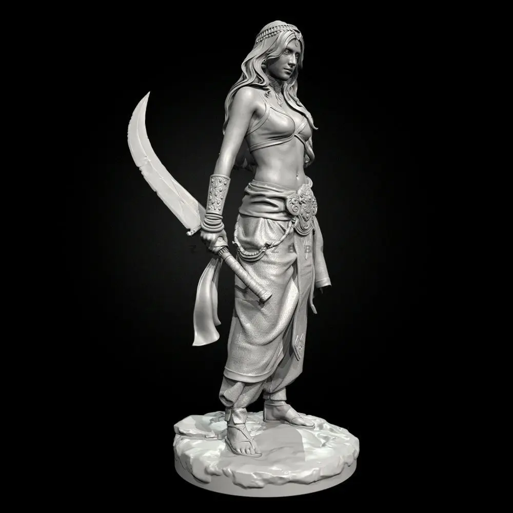 38 مللي متر 50 مللي متر 75 مللي متر ثلاثية الأبعاد نموذج مطبوع من Zahili الفارسي أنثى المبارز مصغرة دهان داي ونماذج التجميع #3