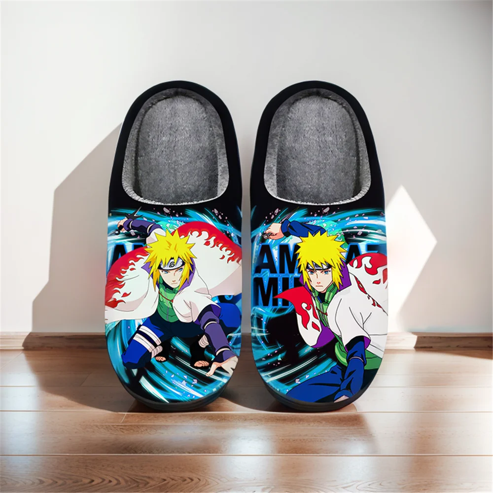 

Anime Cartoon Cute Home Slippers NARUTO Cosplay Minato Winter Warm Slippers For Man Woman Boy Girl Unisex Halloween Gift