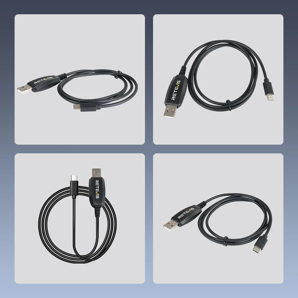 Retevis PC48 RB48 Walkie Talkie Kabel USB do programowania typu C Obsługuje Windows7/XP/10/11 Akcesoria radiowe do Retevis RB648 Plus — zdjęcie produktu 6