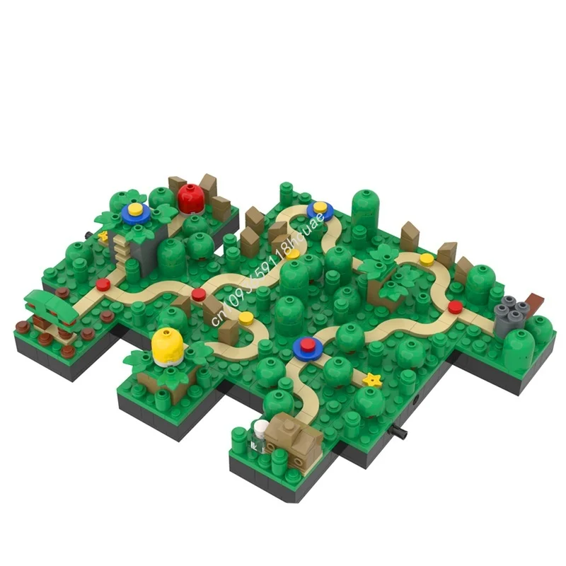 595 elementów MOC Mariosed World Modularny Yoshi S Island Model Klocki Konstrukcyjne Architektura Pomysł na Prezent Świąteczny Zabawki Klocki Urodzinowe dla Dzieci