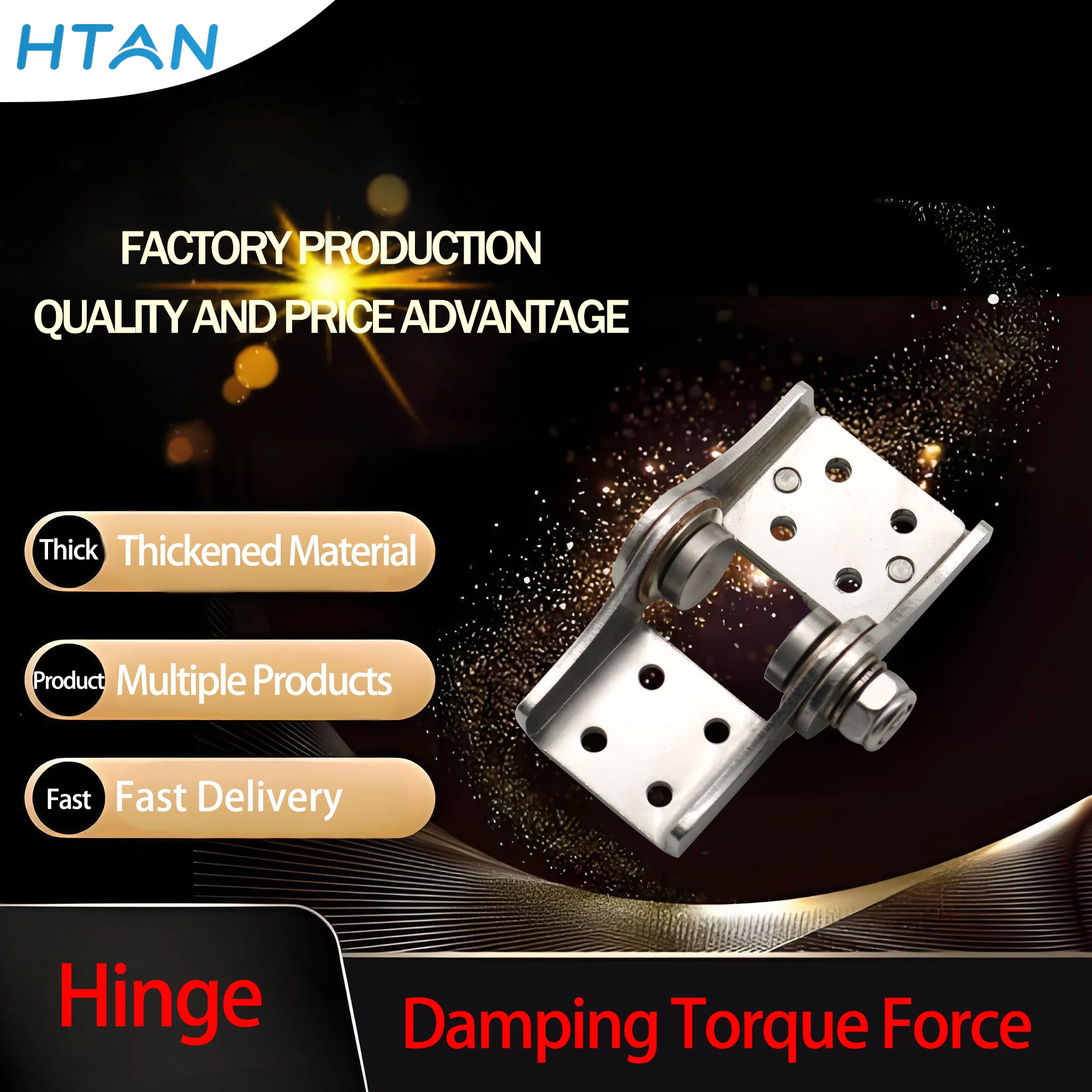 

High Torque 304 Stainless Steel Damping Hinge With Adjustable Stopping Position Torque Damping Hinge