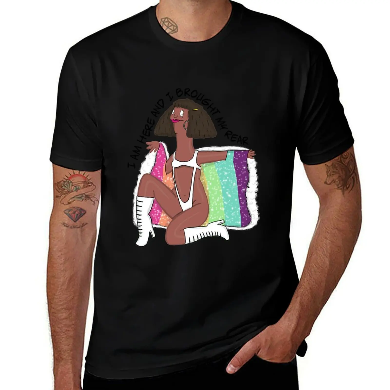 Marshmallow is Here! T-Shirt Basic Comfort Fit for Men T-Shirt
