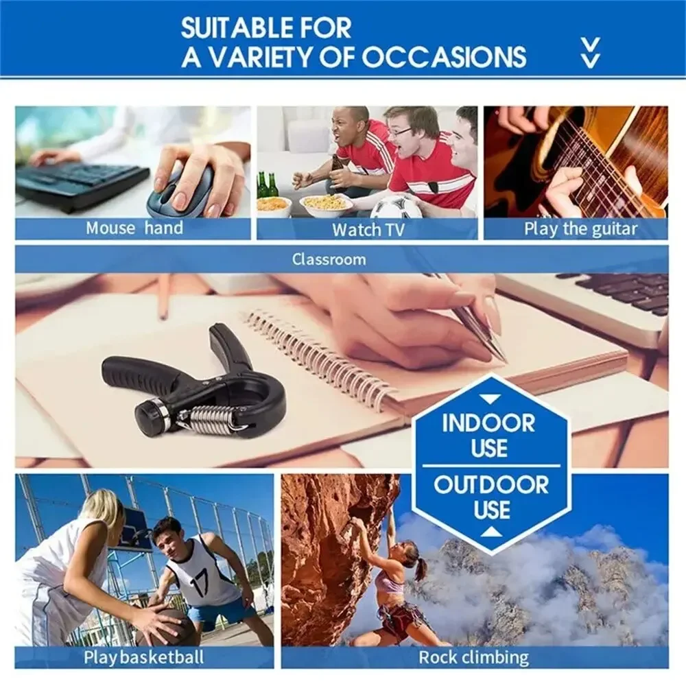 1PC R Geformt Frühling Grip Professionelle Handgelenk Stärke Arm Muskel Finger Rehabilitation Training Übung Fitness Ausrüstung – Detail 6